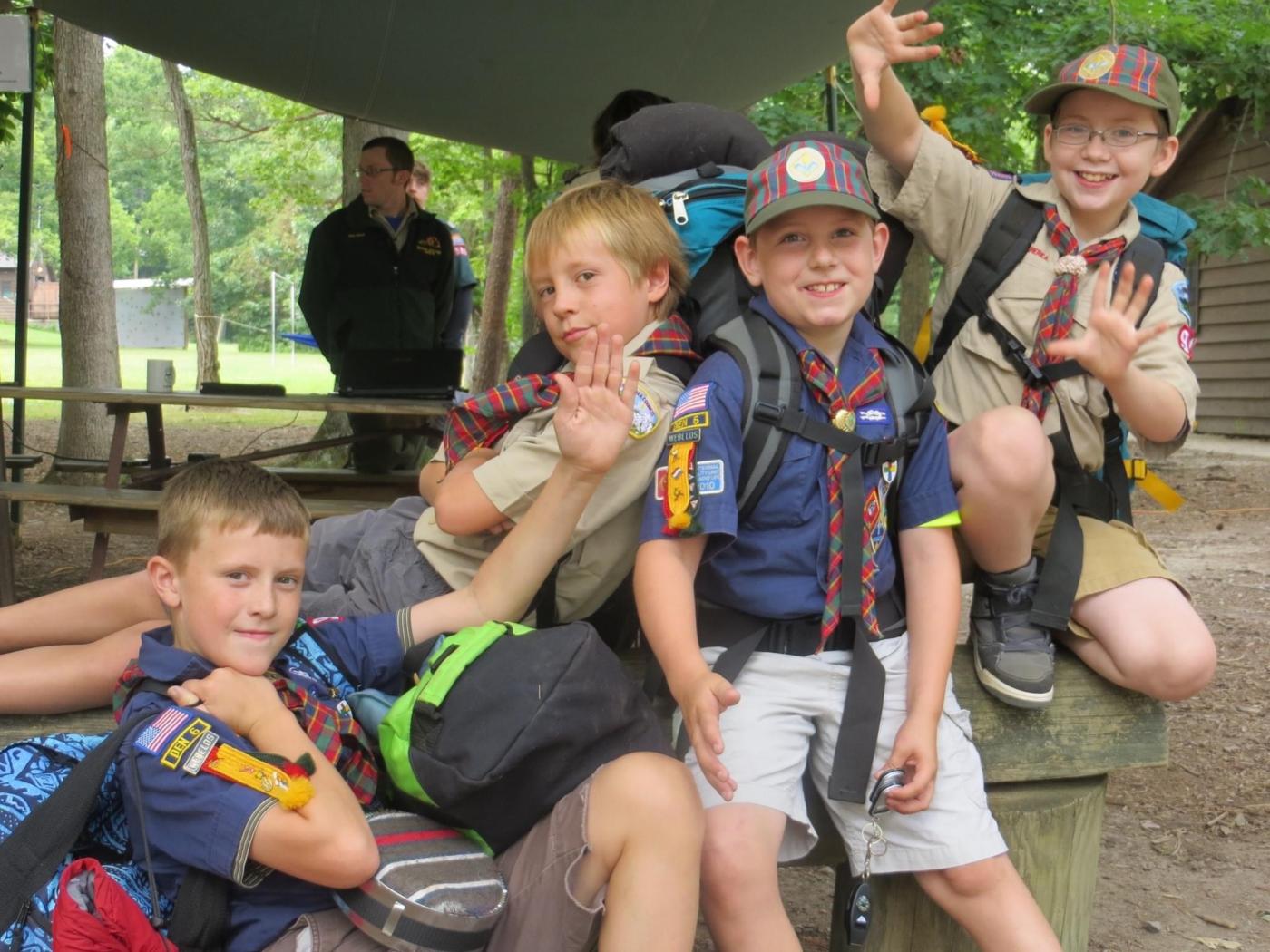 Donathan and others as Cub Scouts