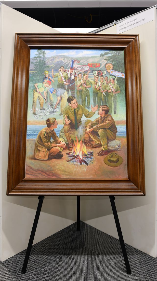 Visions of the Founder (2012) by Joseph Csatari.]